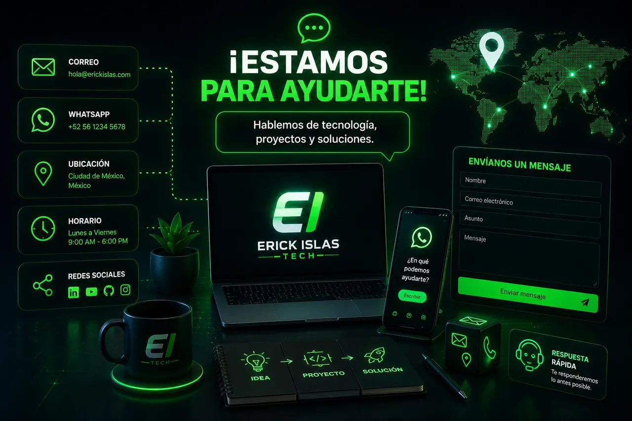 Contacto Erick Islas Tech